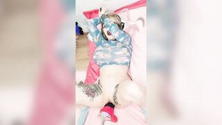 Wrecked Holes: Don't mind me, just showing off how good some of my favourite fantasy dildos are! #3