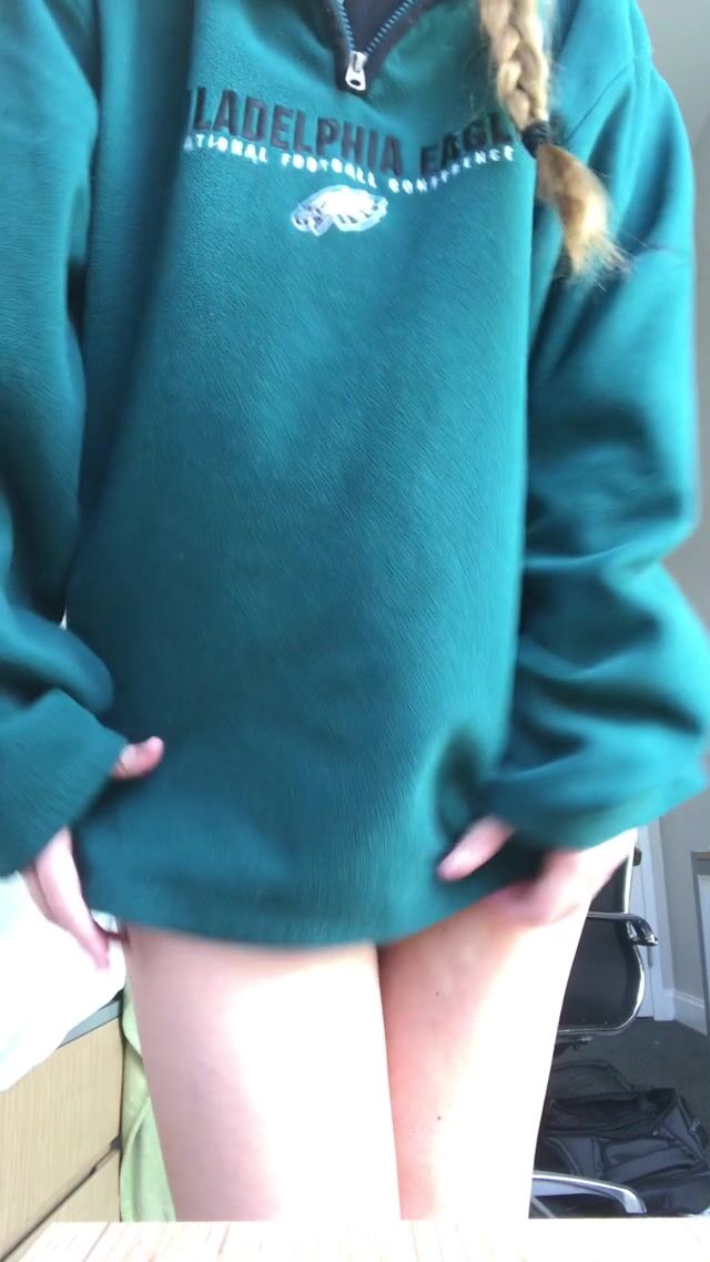 Revealing my hairy pussy and natural tits