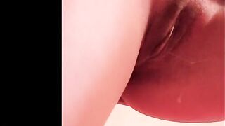 Female Cum: Grool leaking on my leg after cumming! #3