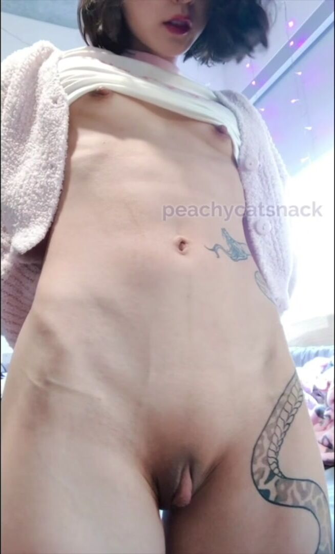 Big clit on a tiny body!