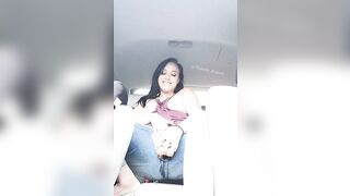 Dripping Wet Pussy: Riding around town, fucking myself & my pussy is dripping wet #2