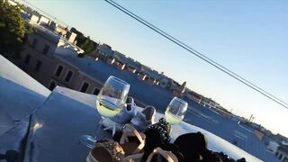 Panties to The Side: Riding on the rooftop #3